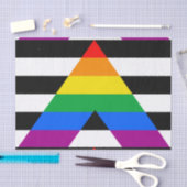LGBTQ+ アライ フラグ 薄葉紙 (クラフト)