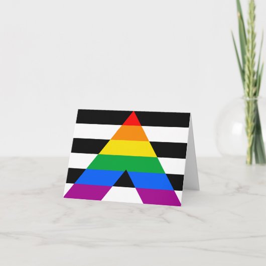 LGBTQ+ アライ フラッグ 案内状 (正面)