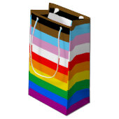 LGBTQ+インクルーシブプライド国旗 スモールペーパーバッグ (裏面アングル)