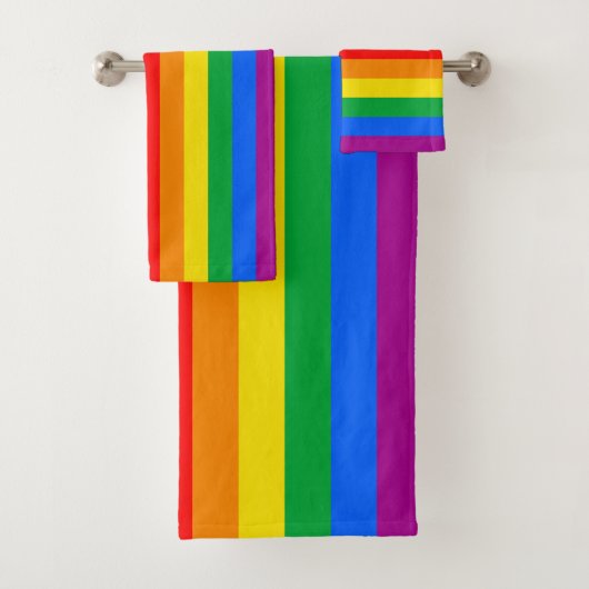 LGBTQ+インクルーシブプライド国旗 バスタオルセット (インサイチュ)