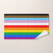 LGBTQ+インクルーシブプライド国旗 バスタオルセット (ハンドタオル)
