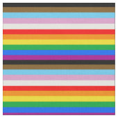 LGBTQ+インクルーシブプライド国旗 ファブリック (クローズアップ)