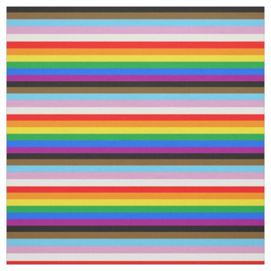 LGBTQ+インクルーシブプライド国旗 ファブリック (見本)