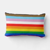 LGBTQ+インクルーシブプライド国旗 ランバークッション (裏面)