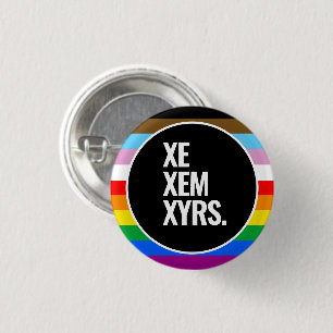 LGBTQ+インクルーシブ・プライドフラッグ 缶バッジ