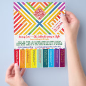 LGBTQ+ ウェディングプランナーフライヤー チラシ (手)