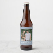 LGBTQ ウェディング フォト ビールラベル (正面)