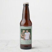 LGBTQ ウェディング フォト ビールラベル (正面)