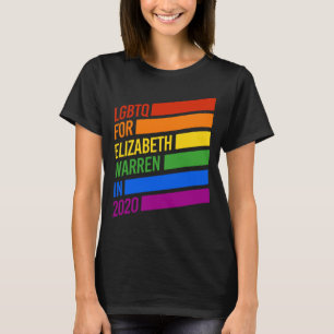 LGBTQ エリザベス・ウォーレンのために Tシャツ