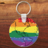 LGBTQ+グローバルフラグ キーホルダー (正面)