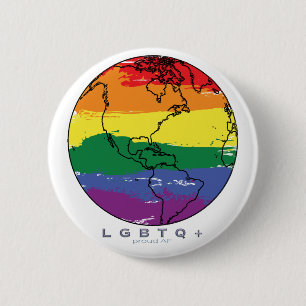 LGBTQ+グローバル誇りを持ったAF 缶バッジ