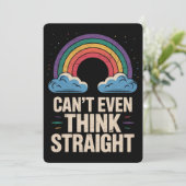 LGBTQ ゲイプライドの味方、まっすぐ考えられない 招待状 (スタンド正面)