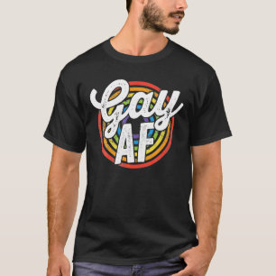 LGBTQ ゲイ アフリカプライド LGBT アライ レインボーフラッグ レトロ Tシャツ