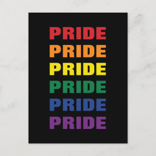 LGBTQ ゲイ プライド カスタマイズ可能 リピート テキスト ポストカード