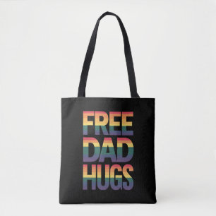 LGBTQ ゲイ プライド マンス プロウド アライ フリーダッドハグス トートバッグ