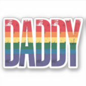 LGBTQ+ ゲイ プライド マンス 父の日 レインボー シール (正面)