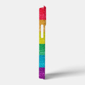 LGBTQ ゲイ プライド レインボー グリッター フラッグ Case-Mate iPhoneケース (裏面 / 右)