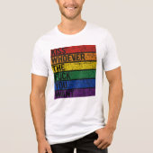 LGBTQ ゲイ レズビアン プライドマンス Tシャツ 誰でもキス (正面)