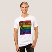 LGBTQ ゲイ レズビアン プライドマンス Tシャツ 誰でもキス (正面全面)