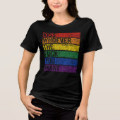 LGBTQ ゲイ レズビアン プライドマンス Tシャツ 誰でもキス (正面)