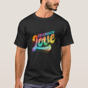 LGBTQ+ サポート 愛を祝おう ヴィンテージエディション Tシャツ