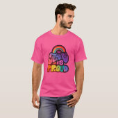 LGBTQ+ サポート 未来はプライド4 Tシャツ (正面フル)