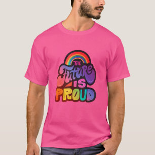 LGBTQ+ サポート 未来はプライド4 Tシャツ