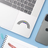 LGBTQ サポート RAINBOW ステッカー シール (ノートパソコンとiPhone)