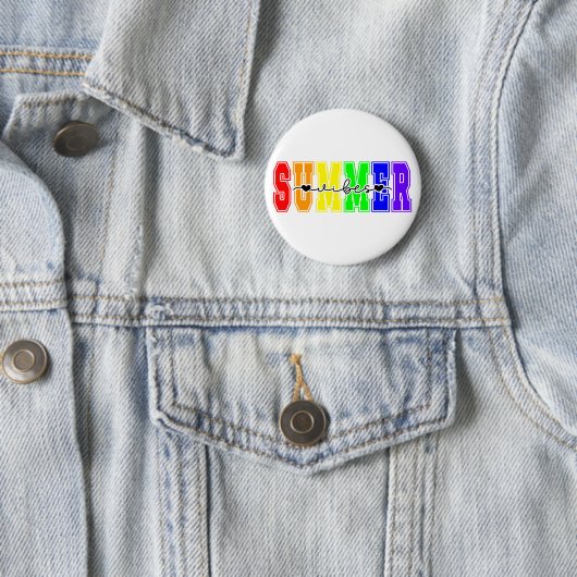 LGBTQ サマーバイブス | レインボープライド 缶バッジ (インサイチュ)