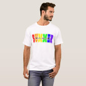 LGBTQ サマーバイブス | レインボープライド Tシャツ (正面フル)