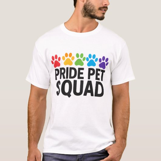 LGBTQ+シャツのレインボーポープリント Tシャツ (正面)