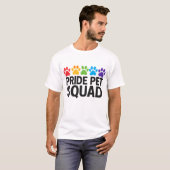 LGBTQ+シャツのレインボーポープリント Tシャツ (正面フル)