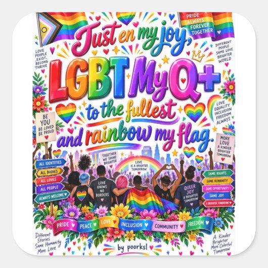 LGBTQ+ ステッカー (正面)