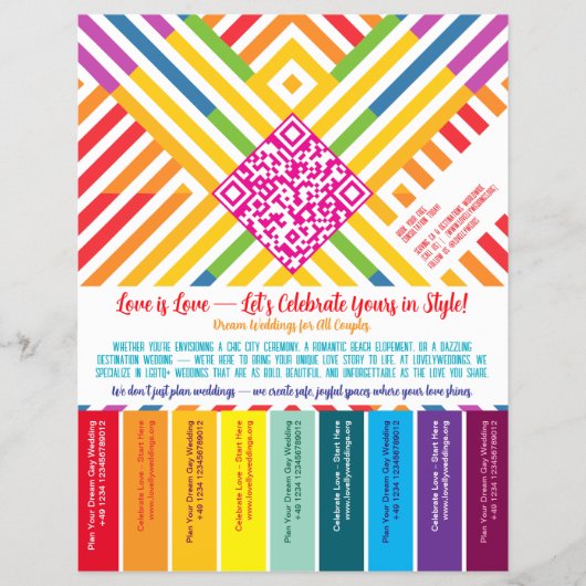 LGBTQ+ティアオフフライヤー チラシ (正面)