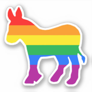 LGBTQ デモクラット プライド シール