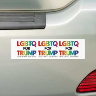 LGBTQ トランプ支持 ゲイ レズビアン トランプ支持 2024 バンパーステッカー