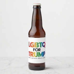 LGBTQ トランプ支持 ゲイ レズビアン トランプ支持 2024 ビールラベル