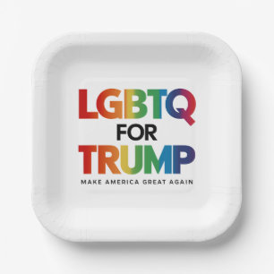 LGBTQ トランプ支持 ゲイ レズビアン トランプ支持 2024 ペーパープレート