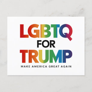 LGBTQ トランプ支持 ゲイ レズビアン トランプ支持 2024 ポストカード
