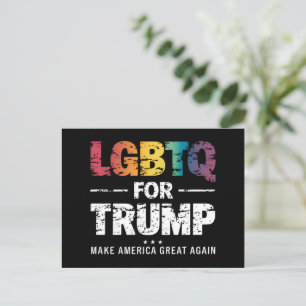 LGBTQ トランプ支持 ゲイ レズビアン トランプ支持 2024 ポストカード