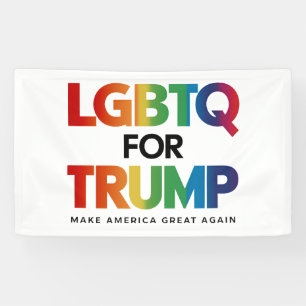 LGBTQ トランプ支持 ゲイ レズビアン トランプ支持 2024 横断幕