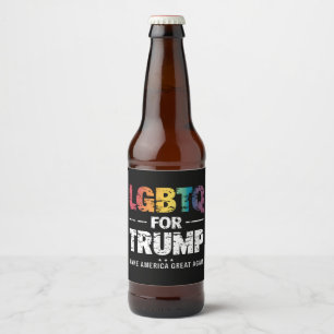 LGBTQ トランプ 支持 ゲイ レズビアン トランプ 支持 2024 ビールラベル