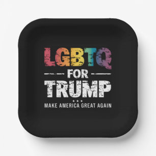 LGBTQ トランプ 支持 ゲイ レズビアン トランプ 支持 2024 ペーパープレート