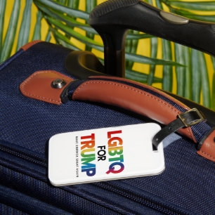 LGBTQ トランプ 支持 ゲイ レズビアン トランプ 支持 2024 ラゲッジタグ