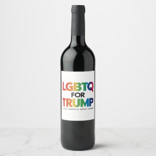LGBTQ トランプ 支持 ゲイ レズビアン トランプ 支持 2024 ワインラベル