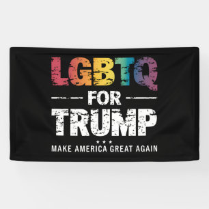 LGBTQ トランプ 支持 ゲイ レズビアン トランプ 支持 2024 横断幕
