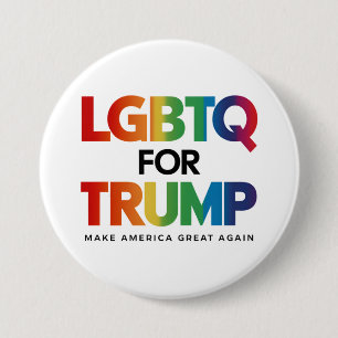 LGBTQ トランプ 支持 ゲイ レズビアン トランプ 支持 2024 缶バッジ