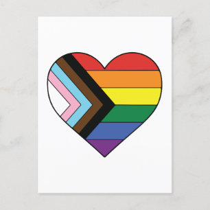 LGBTQ ハート シーズンポストカード