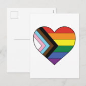LGBTQ ハート シーズンポストカード (正面/裏面)