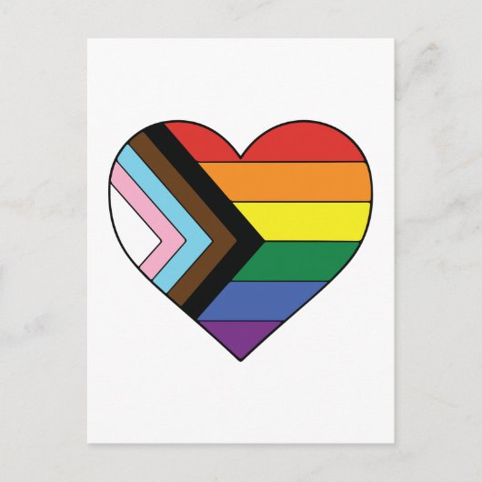LGBTQ ハート シーズンポストカード (正面)